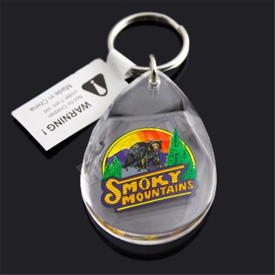 China Manufacturer Wholesale Custom Cheap Acrylic Key Chains Plain Round Acrylic Keychains for sale