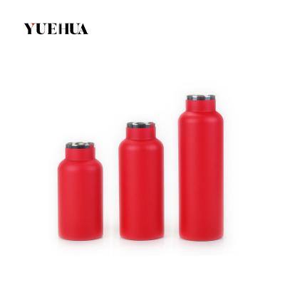 China Sustainable Stainless Steel Hydraulic Mouth Water Bottle Insulated Standard Flask With Straw Lid for sale