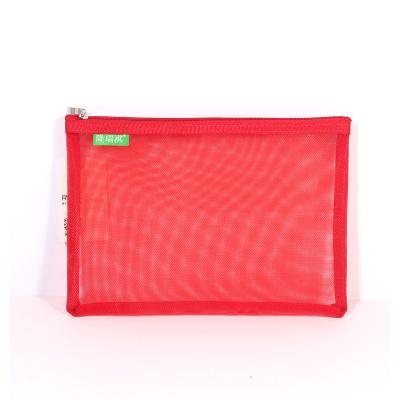 China Best Quality Economical Office Organizer Nylon Mesh Student A6 Folder Pocket for sale