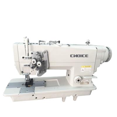 China Garment Garment Gc875d Industrial Double Needle Lockstitch Leather Sewing Machine With Big Hook And Slot Needle Bar for sale