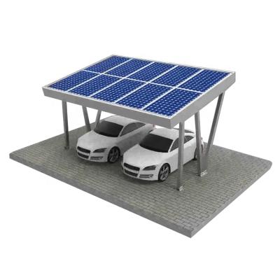 China Aluminum Solar Carport System Mounting Structure Waterproof Diy Pv Solar Carport for sale