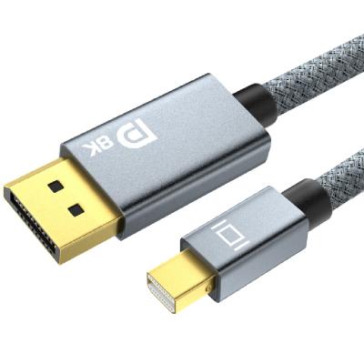 China COMPUTER ULT-Unite Good Quality 2m Mini DP To DP Cable 8K@60Hz 4K@144Hz Mini DisplayPort To DisplayPort Cord for sale