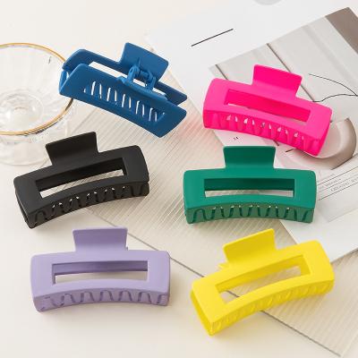 China Fashion Amazon Hot Large Square 10.5 Grip Temperament Hair Claw Bath Tray Hair Clip Hair Accessories for sale