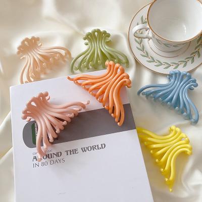 China Fashion European and American Amazon Hair Jaw Big Border Frosted Clip Set Makeup Hair Clip for Bath Keel Grab Crocodile Clip for sale