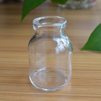 China 50Ml Mini Opening Caps Clear Borosilicate Pharmaceutical Glass Injection Vials for sale