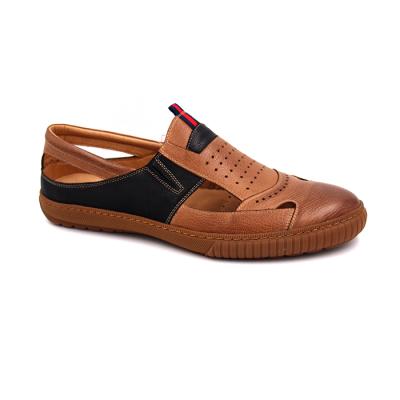 China Anti-slippery accept small quantity first IMPORT cow leather with grip comfortable men's ESPADRILLE CASUAL walking shoes for sale