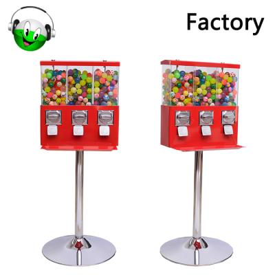 China Triple candy vending machine 44*27*48 cm (with stand is 115 cm) for sale