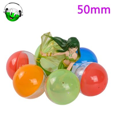 China PP and PS 50mm toy capsules for sale