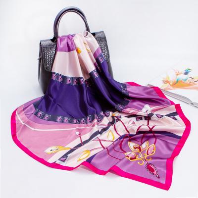 China China Supplier Yarn Viscous Square Saudi Arabia Polyester Elegant Scarf For Women for sale