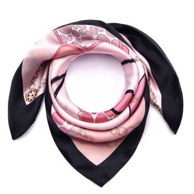 China Square Chinese Printed Silk Scarf For Women New Fashion Customizable Silk Scarf Products for sale