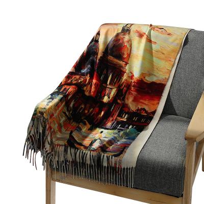 China High Quality Oblong Waist Winter Pashmina Shawl and Scarf for sale