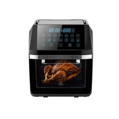 China Heat Protection Function Digital Control Touch Screen Toaster 1800w 12L Capacity Air Fryer Oven With LCD Menu Display for sale