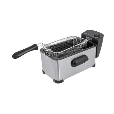 China Easy Operate Immersion Element 3L 1700W Household Friggitrice Stainless Steel Pro Deep Fryer for sale