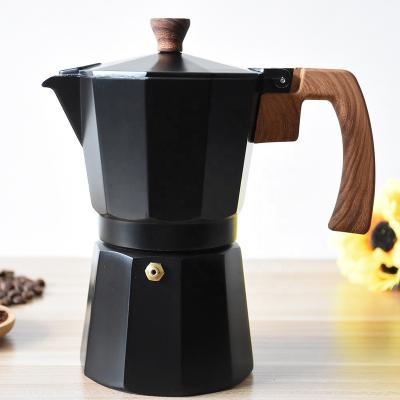 China Sustainable Stovetop Espresso Maker Moka Pot Coffee Maker For Gas Or Electric Stove Top for sale