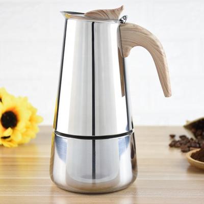 China Sustainable Hot Selling Amazon Coffee Maker Stainless Steel Stove Top Coffee Maker for sale