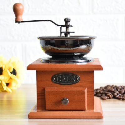 China Viable Manual Coffee Grinder Vintage Style Hand Grinder Ceramic Coffee Grinder for sale