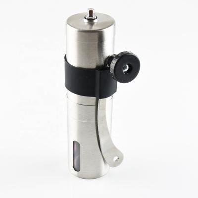 China Hot Selling Viable Amazon Coffee Grinder Portable Brushed Stainless Steel Manual Coffee Bean Grinder for Travel for sale