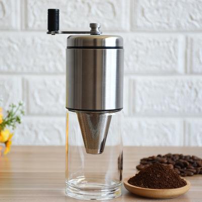 China New Design Sustainable Coffee Grinder Home Manual Coffee Grinder With Stainless Steel Filter for sale