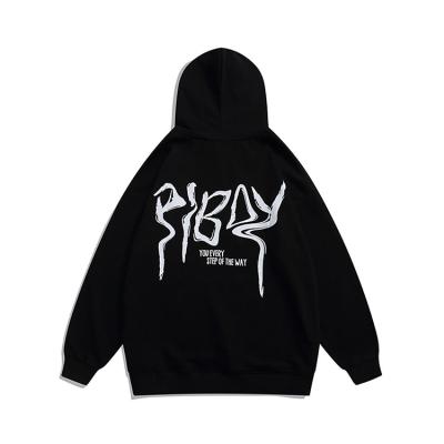 China Guangzhou Print PLBOY Street Viable Unisex Deep Fleece Black Oversized GRAPHIC HOODIE Hoodie for sale