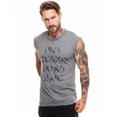 China Anti-pilling Wholesale china gym wear men muscle fit t-shirt for sale