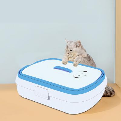 China Plastic Foundary Collapsible cat litter box basin portable Foldable litter box For Cats for sale