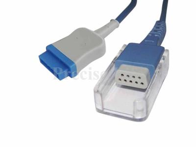 China Compatible GE Dash 2021406-001 SpO2 adapter cable,Rectangle 11-pin to DB 9-pin,8ft for sale