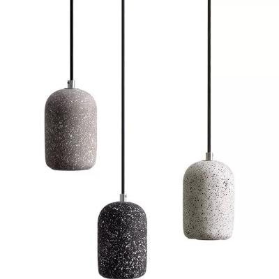 China Minimalist Cement chandelier Nordic industrial style restaurant lamp creative personality bar lamp simple retro homestay chandelier for sale