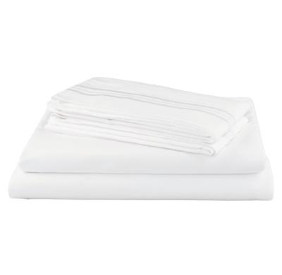 China Nondisposable Hot Products Hotel Luxury White Queen Size Bed Sheets Set for sale