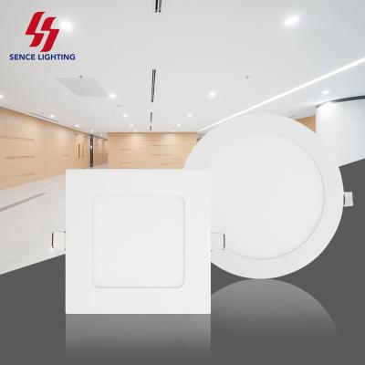 China Two Uses of a Lamp Body SENS High Brightness Bookcase Desk Dimming Aluminum Panel Lamp 3w 6w 9w 12w 15w 18w 24w Recessed Led Panel Light for sale