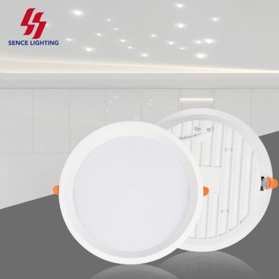 China Anti Glare Anti Glare Round Indoor Desk Recessed Mounted 7watt 12watt 18watt 24watt 36watt Smd Led Panel Light for sale