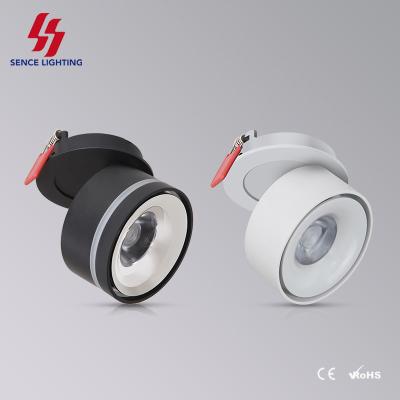 China SENS Commercial Landscape Spot Light Acrylic Side Downlight Anti-Glare 12w Down Light Modern Outdoor Round COB Led Spotlight for sale