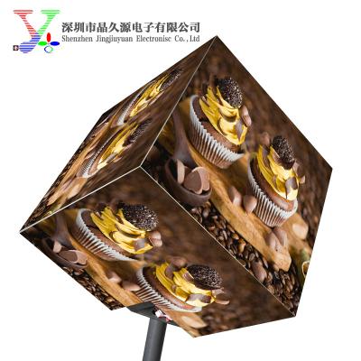 China 2022New advertising campaign product hexahedron p2.5 indoor cube iron cabinet 480*480mmadvertising led screen for sale