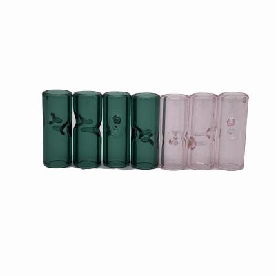 China Minimalist Cheap Price Glass Black 8mm Cigarette Holder 12mm 10mm Pre Rolled Cone Tips Cigarette Holder Cup Glass Cigarette Holder Tips for sale