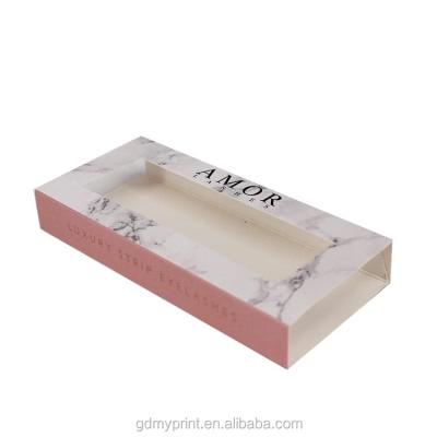 China Recycled Materials Custom Pink Eyelash Sleeve Packaging for sale