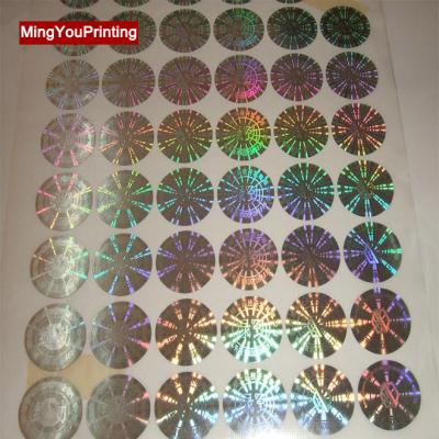 China New Design Waterproof Security Seal 2D/3D Rainbow Hologram, Anti - Counterfeit Visible Warranty Adhesive Label Sticker for sale