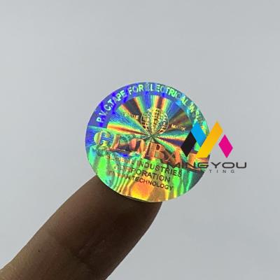 China Factory Made Anti Counterfeit 3d Laser Hologram Sticker , Security Label With Rainbow Color Printing for sale