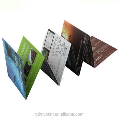 China paper & High quality foldable a4 cardboard, a5 size advertising leaflet printing for sale