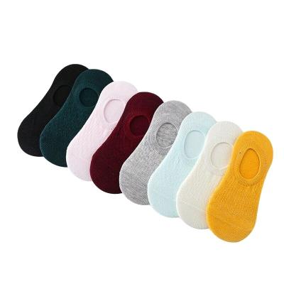 China Women's summer cotton invisible QUICK DRY non-slip women's socks solid color thongs Korean version of sweat socks for sale