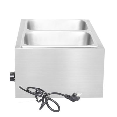 China 201/304 China Supplier Stainless Steel Countertop Food Warmer Bain Marie Shake Food Warmer For Parties for sale