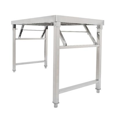 China Folding Commercial Work Food Prep Tables Stainless Steel Kitchen Worktable Prep And Work Table for sale