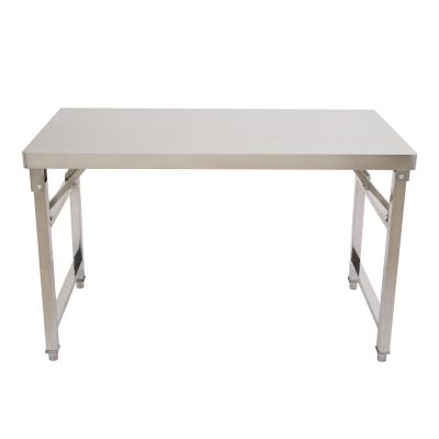 China Hotel Kitchen Equipment Stainless Steel Work Table Folding Kitchen Work Bench Table for sale