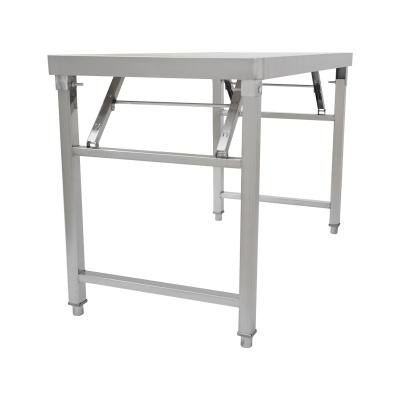 China Folding Hot On Amazon Factory Wholesale Customized Size Stainless Steel Workbench Restaurant Work Table for sale