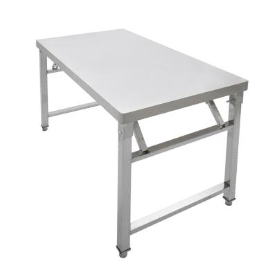 China Portable Folding Work Table Professional Folding Table Kitchen Stainless Steel Factory Made for sale