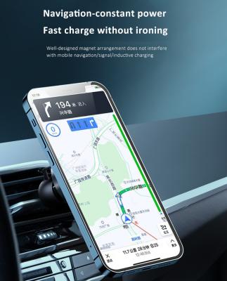 China Fast Speed ​​Charging Hot Air Vent Mount Strong Magnetic Car 15w Automatic Smart Wireless Charger For Android Mobile Phone Apple for sale