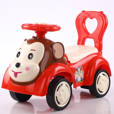 China 2021 New Adjustable Height Plastic Ride On Car For Kids Cool Baby Swing Car Plastic Baby Sliding Car For Sale for sale