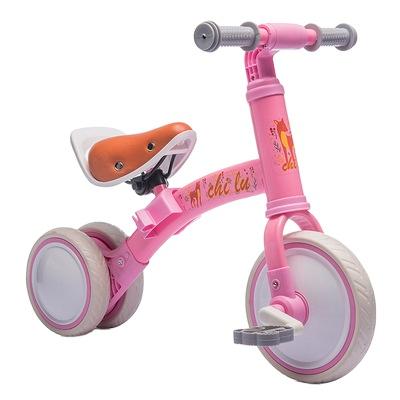 China The ride on toy 2021 new PU LED 3in1 balance bike for infants and children is suitable for children aged 1-4 years old for sale