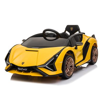 China Ride On Toy Children's Race Car Lamborghini Kids Ride On Bumper Car Toy Cars With Radio Control for sale