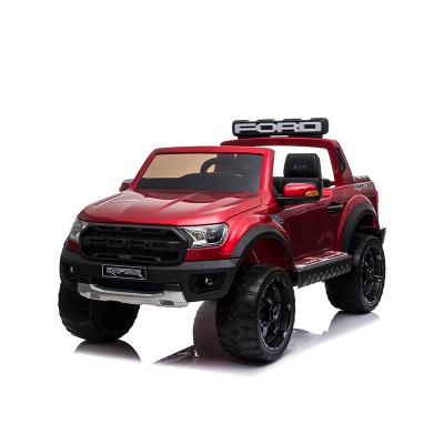 China Ride On Toy New Model Ford F150 Raptor 12 Volt Baby Plastic Electric Toys Big Ride On Car With Door Open For Kids To Drive for sale