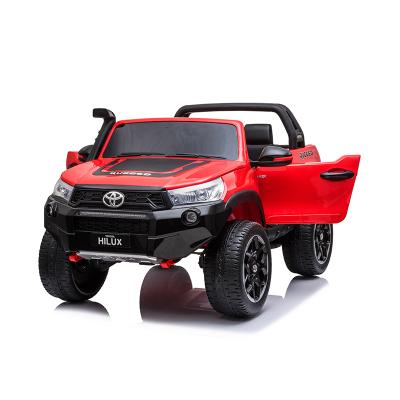 China Toy Licensed Toyota Children's Big 3 Red Electric Gear Ride On Two Seat Ride On Cars Toys With MP3 LED Lights For Kids To Drive for sale