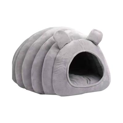 China Amazon Hot Selling Durable And Washable Luxury Design Dog Garbage Removable Animal Winter Warm Plus Velvet Pet Beds for sale